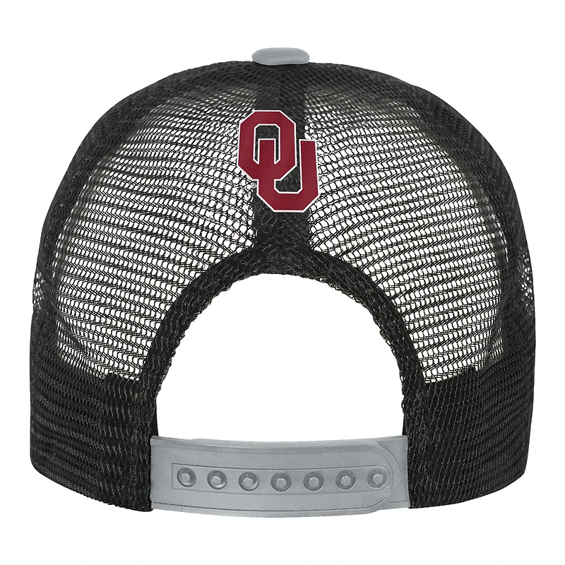 Casquette ajustable Youth Outerstuff Crimson/Cream Oklahoma Sooners Modern Fan Trucker