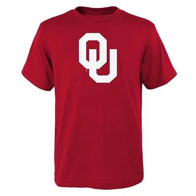 Youth Outerstuff Crimson Oklahoma Sooners Primary Logo T-Shirt