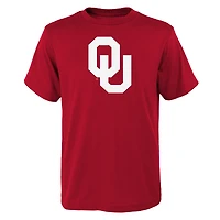 Youth Outerstuff Crimson Oklahoma Sooners Primary Logo T-Shirt