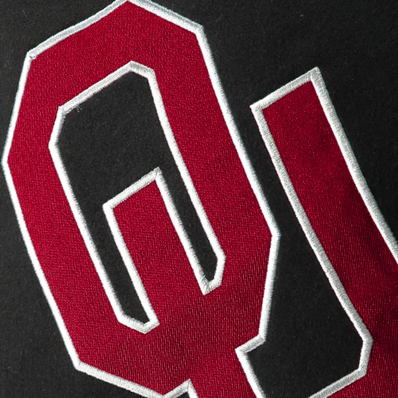 Youth Stadium Athletic Black Oklahoma Sooners Big Logo Pullover Hoodie