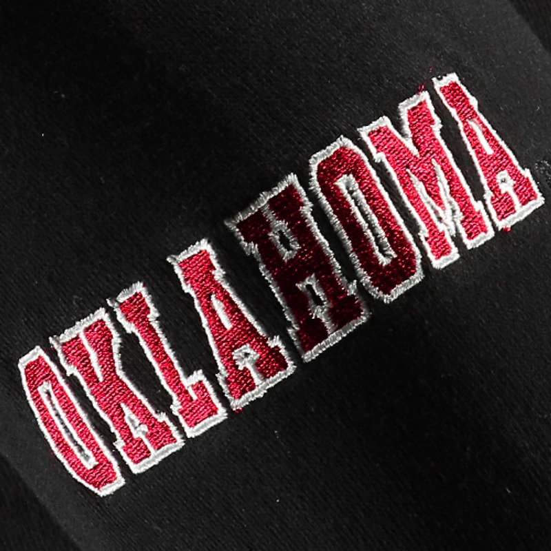 Youth Stadium Athletic Black Oklahoma Sooners Big Logo Pullover Hoodie