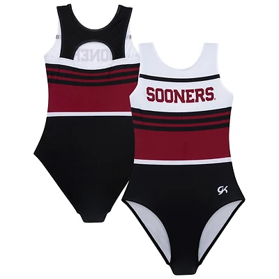 Justaucorps Elite Spirit blanc pour jeunes Oklahoma Sooners