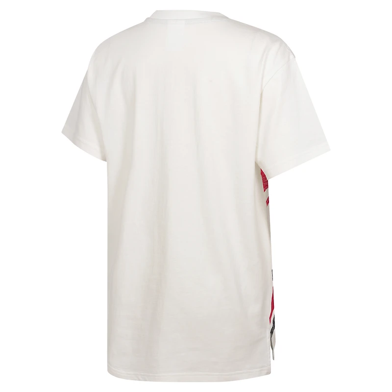 T-shirt surdimensionné blanc pour jeunes des Sooners de l'Oklahoma « Let's Get Loud »
