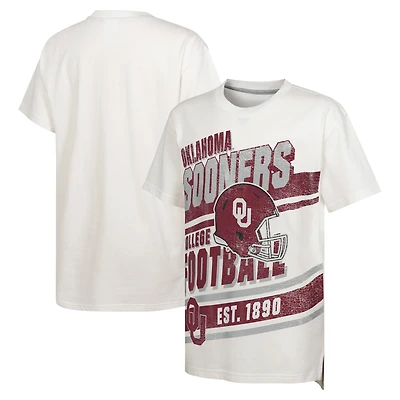 Youth White Oklahoma Sooners Let's Get Loud Oversized T-Shirt