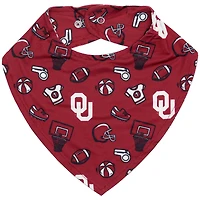 Bavoir pour bébé ZooZatz Crimson Oklahoma Sooners à imprimé intégral