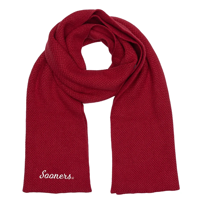 Écharpe en tricot tendance ZooZatz Crimson Oklahoma Sooners