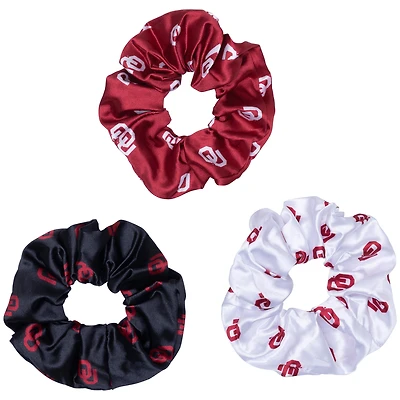ZooZatz Oklahoma Sooners Luxe Scrunchie Three-Piece Set