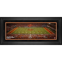 Photographie panoramique encadrée 10" x 30" du stade Boone Pickens des Cowboys de l'État de l'Oklahoma