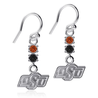 Dayna Designs Oklahoma State Cowboys Boucles d'oreilles pendantes en cristal