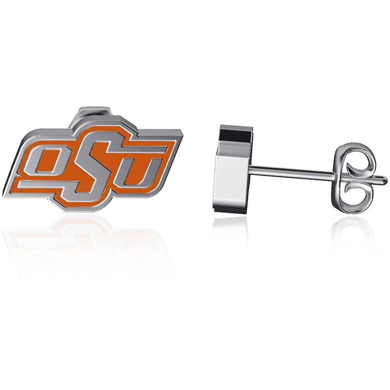 Boucles d'oreilles à tige en émail Dayna Designs Oklahoma State Cowboys