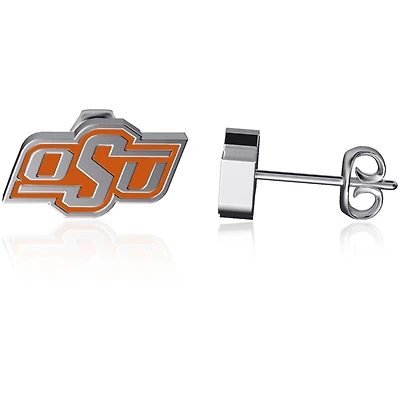Boucles d'oreilles à tige en émail Dayna Designs Oklahoma State Cowboys