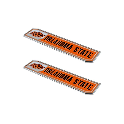 Logo Brands  Oklahoma State Cowboys 2-Pack Embossed Truck Emblem Set