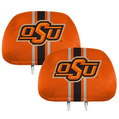 Housses d'appuie-tête imprimées Logo Brands Oklahoma State Cowboys (lot de deux)