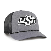 Men's '47  Gray Oklahoma State Cowboys Carbon Rope Adjustable Hat