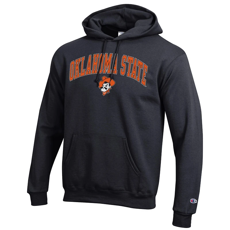 Sweat à capuche noir avec logo Arch Over des Cowboys de l'Oklahoma pour homme