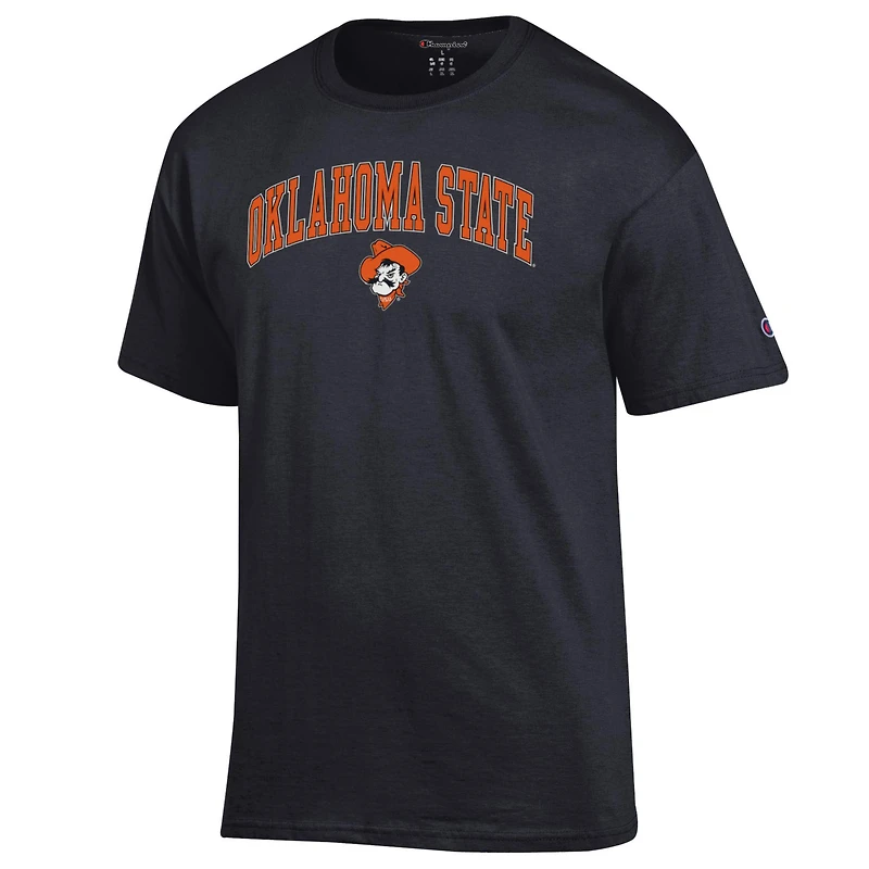 T-shirt noir avec logo Arch Over des Cowboys de l'Oklahoma State Champion pour homme