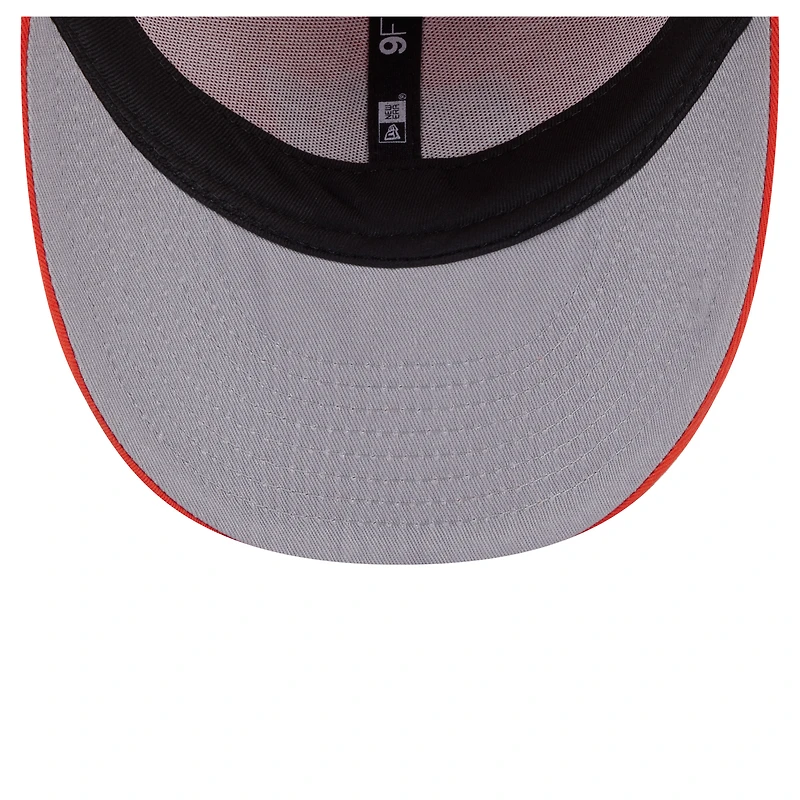 Casquette ajustable 9FIFTY à profil bas orange New Era pour homme des Cowboys de l'État de l'Oklahoma