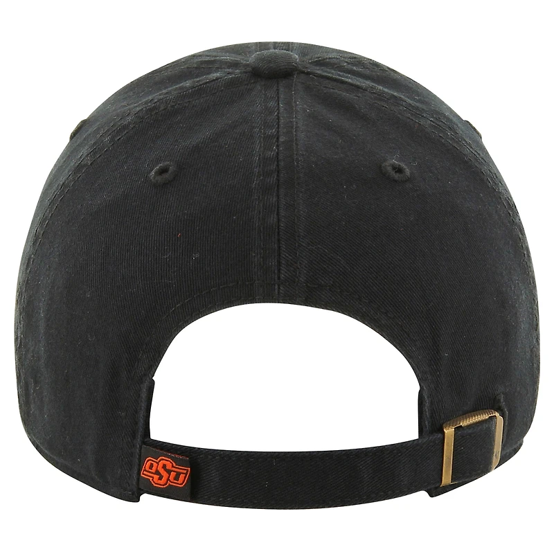 Casquette ajustable noire « Clean Up » pour homme, modèle 1947, des Cowboys de l'Oklahoma State
