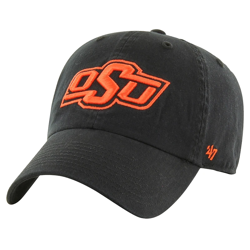 Casquette ajustable noire « Clean Up » pour homme, modèle 1947, des Cowboys de l'Oklahoma State