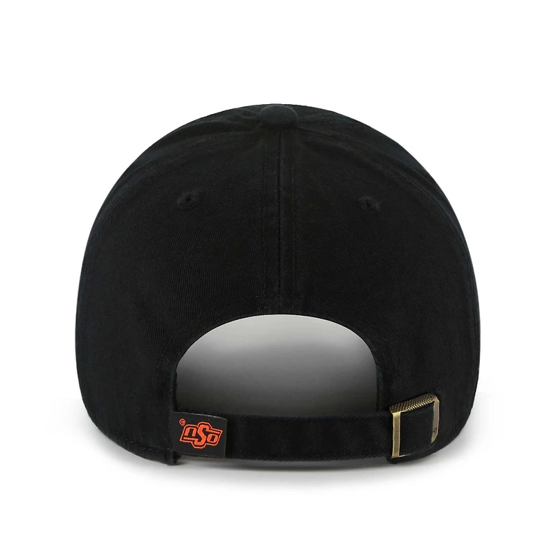 Men's '47 Black Oklahoma State Cowboys Clean Up Adjustable Hat