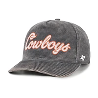 Casquette ajustable en velours côtelé gris Oklahoma State Cowboys « Reclaim Snow Wash » n° 47 pour homme
