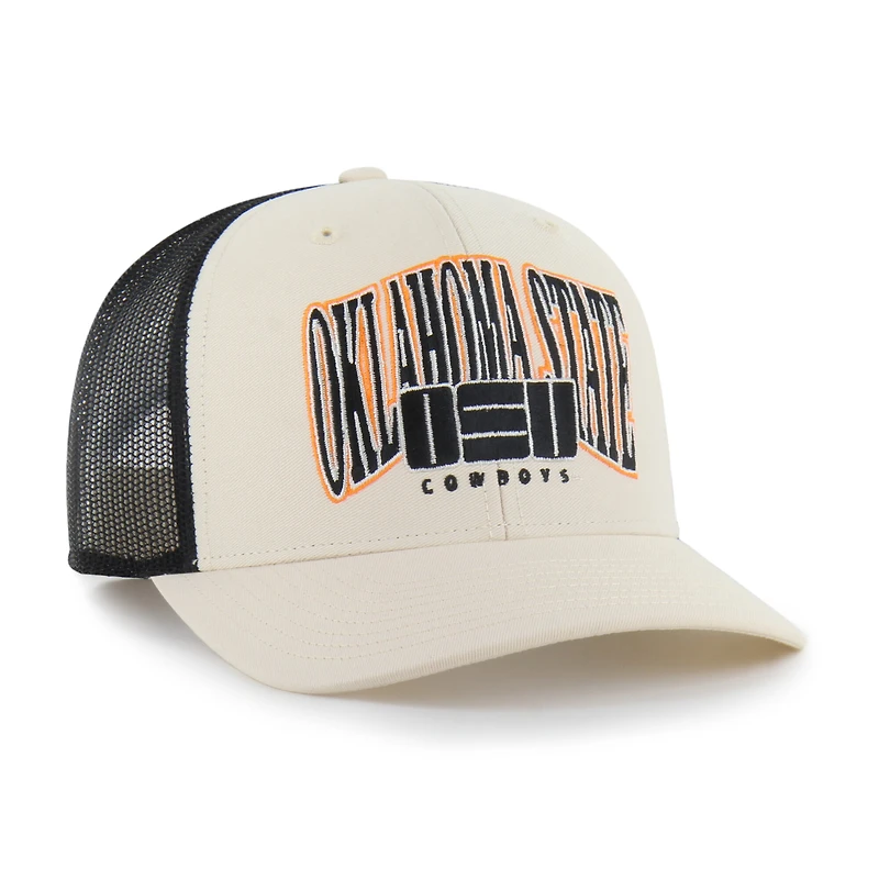 Men's '47  Natural Oklahoma State Cowboys Drawbridge Trucker Adjustable Hat