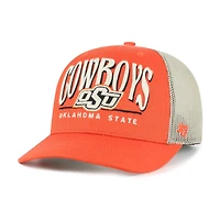 Casquette de camionneur ajustable orange 47 des Cowboys de l'Oklahoma State pour homme