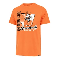 Men's '47 Orange Oklahoma State Cowboys Side Arm Franklin T-Shirt