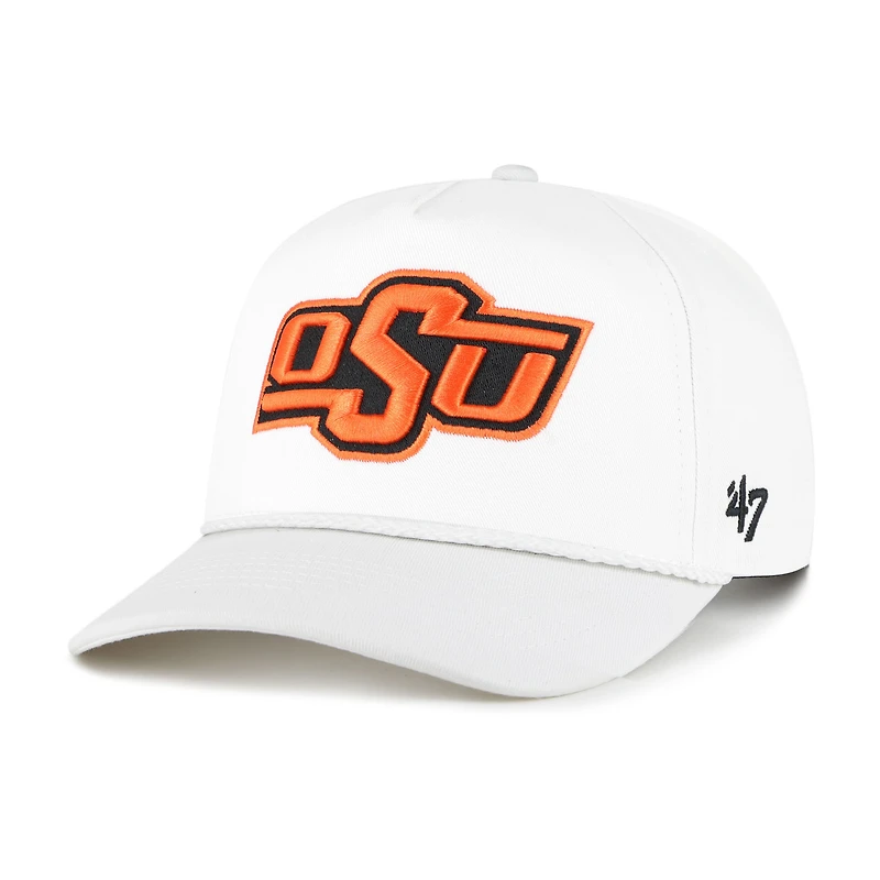 Casquette ajustable blanche Oklahoma State Cowboys '47 pour homme avec nœud en corde