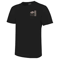 T-shirt noir à superposition de camouflage OHT des Cowboys l'Oklahoma State pour homme