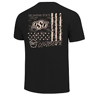 T-shirt noir à superposition de camouflage OHT des Cowboys l'Oklahoma State pour homme