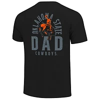 Men's  Black Oklahoma State Cowboys Father's Day Mascot Overlay T-Shirt