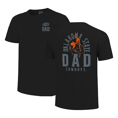 T-shirt noir pour homme avec logo mascotte des Oklahoma State Cowboys la fête pères