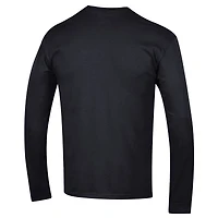 Men's Champion  Black Oklahoma State Cowboys Arch Over Logo 2-Hit Long Sleeve T-Shirt