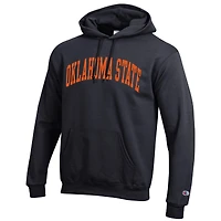 Men's Champion  Black Oklahoma State Cowboys Basic Arch Fleece Pullover Hoodie