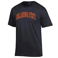 Men's Champion  Black Oklahoma State Cowboys Basic Arch T-Shirt
