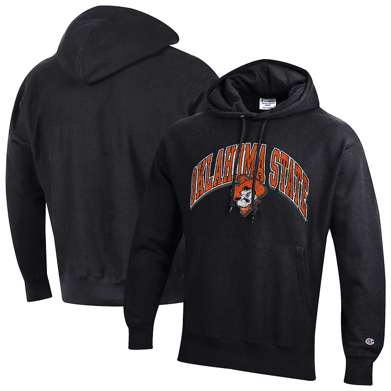 Men's Champion Oklahoma State Cowboys Vault Late Night Reverse Weave Pullover Hoodie