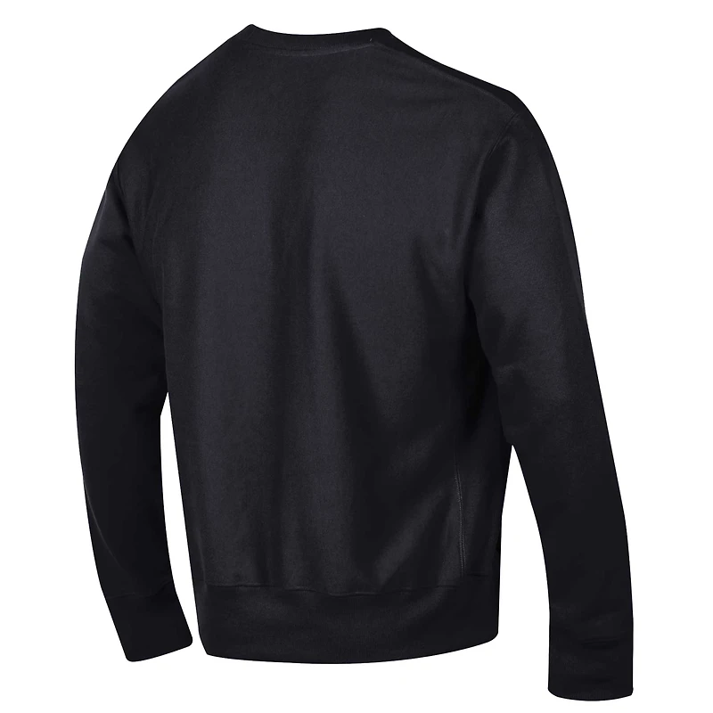 Sweat-shirt à enfiler tissage inversé Champion Black Oklahoma State Cowboys Vault Late Night pour homme