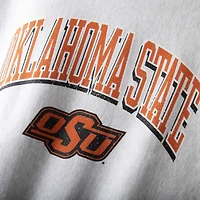 Men's Champion Gray Oklahoma State Cowboys Arch Over Logo Reverse Weave Pullover Sweatshirt