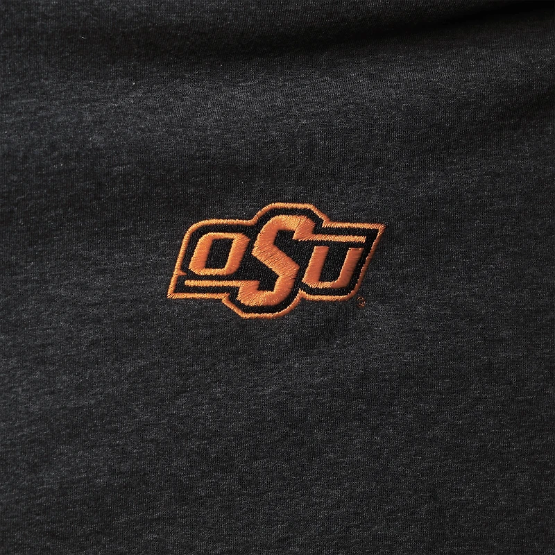Men's Champion Heathered Black Oklahoma State Cowboys Field Day Team Quarter-Zip Jacket