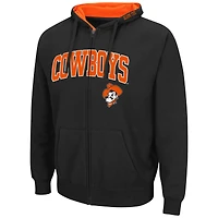 Men's Colosseum Oklahoma State Cowboys Arch & Logo 3.0 Full-Zip Hoodie