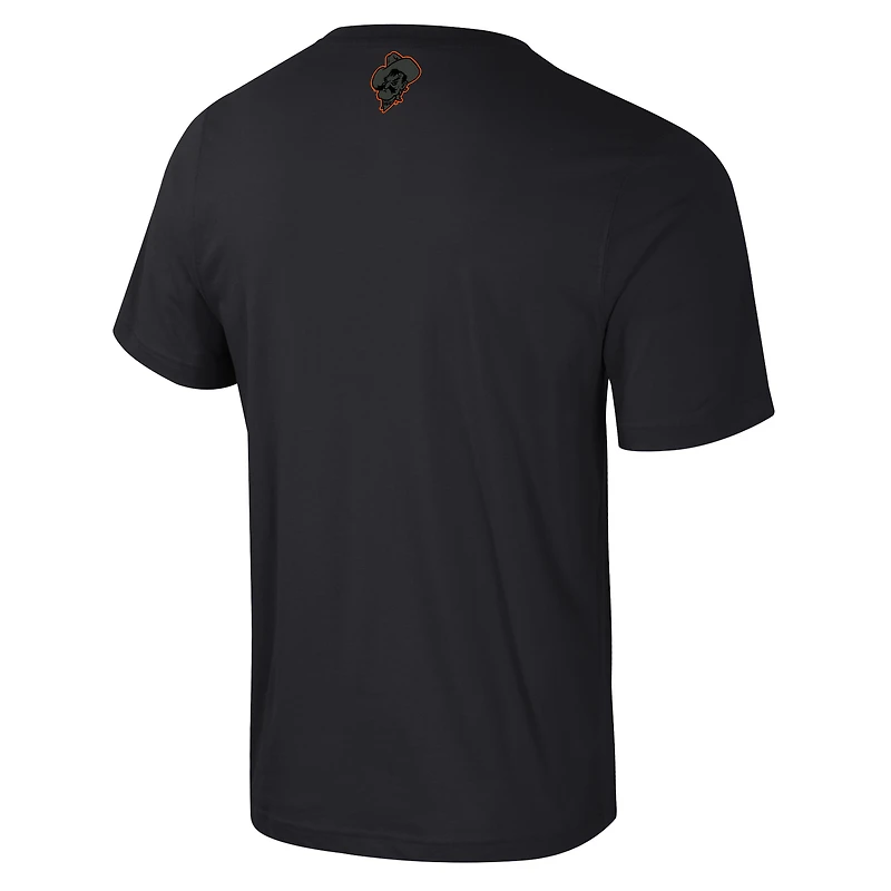 Men's Colosseum Black Oklahoma State Cowboys Color Pop Active Blend T-Shirt
