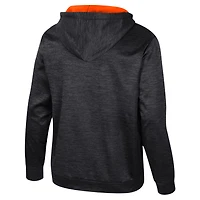 Men's Colosseum Black Oklahoma State Cowboys Cypher Half-Zip Hoodie