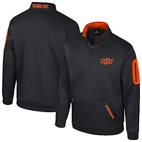 Veste polaire à fermeture éclair quart de tour Mainframe Colosseum Black pour homme des Cowboys l'Oklahoma State