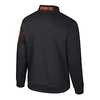 Men's Colosseum Black Oklahoma State Cowboys Mainframe Quarter-Zip Fleece Jacket