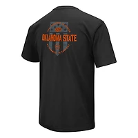 T-shirt d'appréciation militaire Colosseum pour homme Oklahoma State Cowboys OHT noir