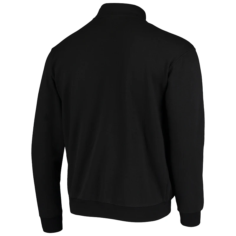 Men's Colosseum Black Oklahoma State Cowboys Tortugas Logo Quarter-Zip Jacket