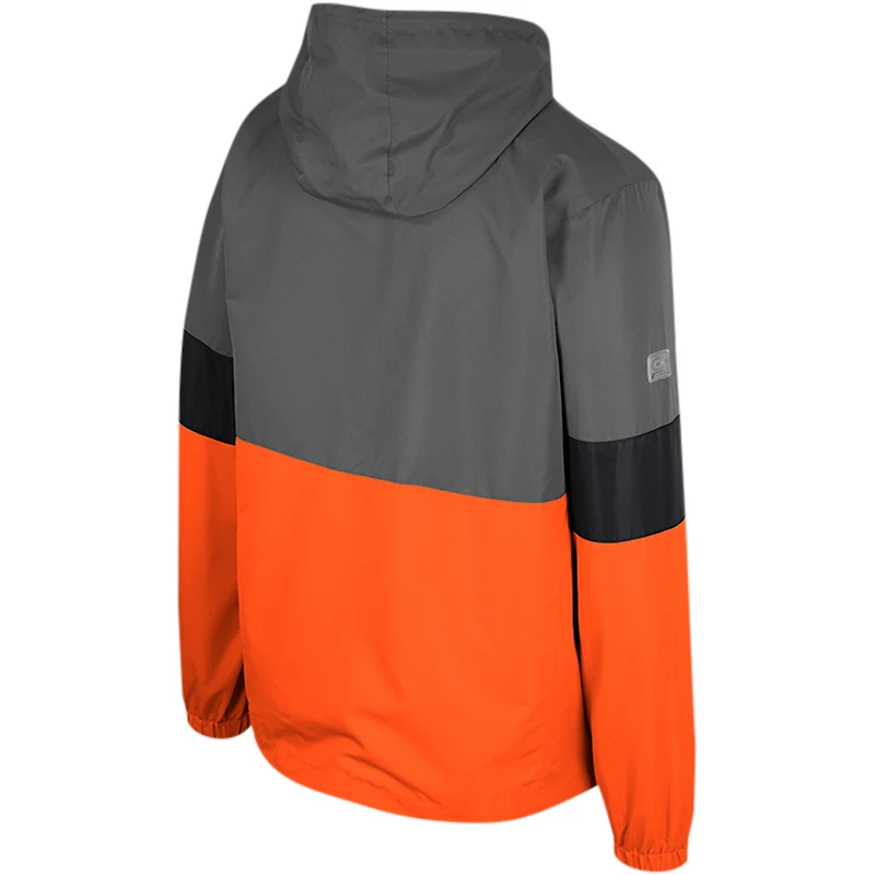 Veste entièrement zippée Colosseum Charcoal Oklahoma State Cowboys Miles pour hommes
