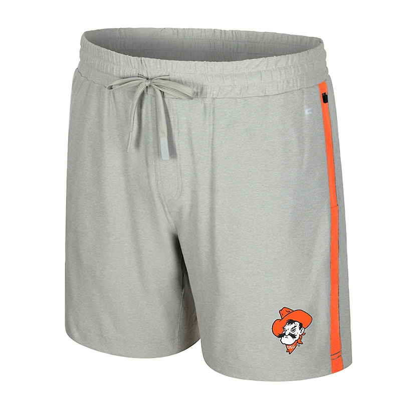 Men's Colosseum Gray Oklahoma State Cowboys Mac Shorts