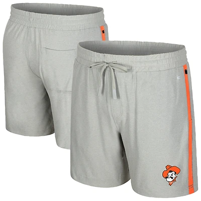 Men's Colosseum Gray Oklahoma State Cowboys Mac Shorts